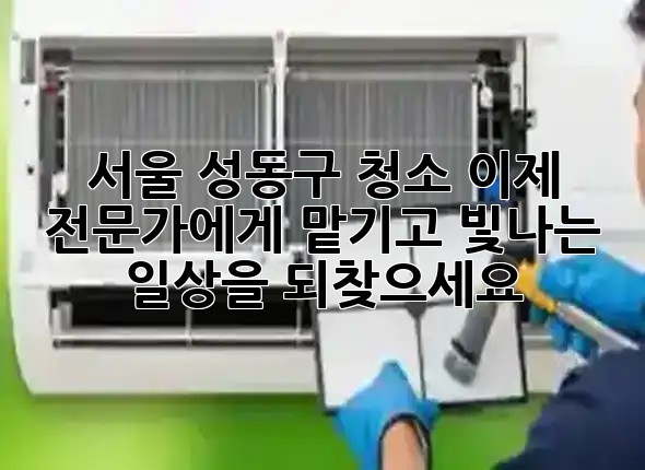 서울 성동구 청소, 이제 전문가에게 맡기고 빛나는 일상을 되찾으세요! ✨