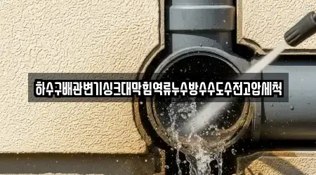 하수구배관변기싱크대막힘역류누수방수수도수전고압세척