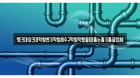 씽크대싱크대막힘변기막힘하수구막힘막혔을때뚫는뚫기뚫음업체