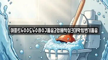 아파트누수수도누수하수구뚫음고압세척싱크대막힘변기뚫음