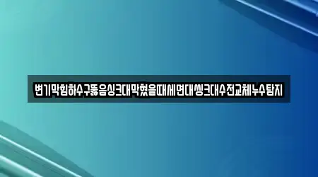 변기막힘하수구뚫음싱크대막혔을때세면대씽크대수전교체누수탐지