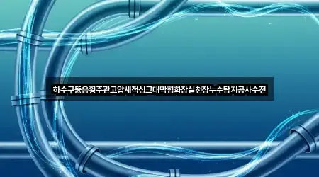 하수구뚫음횡주관고압세척싱크대막힘화장실천장누수탐지공사수전