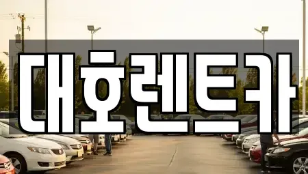 경기 안성시 서인동 렌트카 전문 대호렌트카