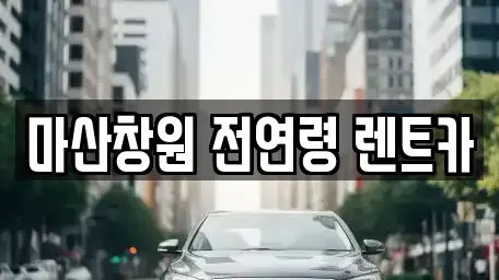 경남 창원시 마산합포구 신포동1가 렌트카 전문 마산창원 전연령 렌트카