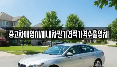 부산 사하구 감천동 중고차매입 전문 중고차매입시세내차팔기견적가격수출업체