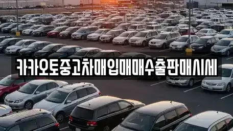 서울 중구 수표동 중고차매입 전문 카카오토중고차매입매매수출판매시세